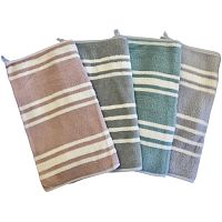 Полотенце микрофибра 35*75см ПОЛОСЫ Ассорти арт. 300-30 1/12