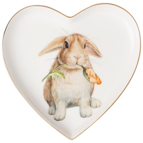 Блюдо из фарфора 15см SENSE КРОЛИКИ сервировочное Lefard 590-434