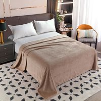 Плед 180*200см велсофт ПИНОЛИ какао Vse Doma