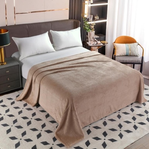 Плед 180*200см велсофт ПИНОЛИ какао Vse Doma