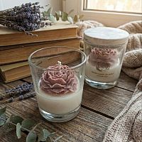 Аромасвеча в стакане 180мл ШОКОЛАДНОЕ МОЛОЧКО Aroma Candle
