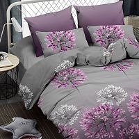 КПБ Евро (простыня на резинке) сатин 50*70см+70*70см SOLE Vivien Euro Lux BZ QR Sp vn