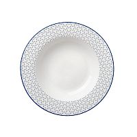 Тарелка суповая фарфор 21,7см ВОЗДУШНАЯ Home Queen 77098