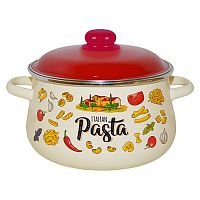 Кастрюля эмаль 2,0л Appetite ITALIAN PASTA коническая с крышкой индукция 1с45я