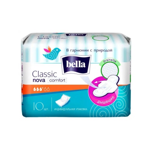 Прокладки BELLA 10шт Нова Комфорт Классик 1/36 Прокладки BELLA 10шт Нова Комфорт Классик 1/36