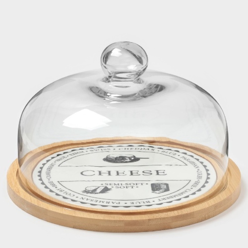 Блюдо из бамбука 25см ЭСТЕТ СЫР круглое с крышкой Bella Tenero 9231395 Блюдо из бамбука 25см ЭСТЕТ СЫР круглое с крышкой Bella Tenero 9231395