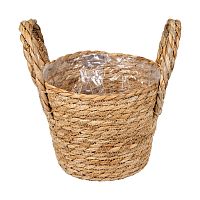 Кашпо плетеное 17,5*16см САФАРИ с ручками Магамакс Lishan-07S