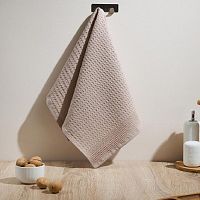 Полотенце вафельное 35*60см СТЕЖКА бежевый рис. 990263 Fine Line 
