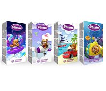 Платочки бумажные PLUSHE 10шт Приключения 3сл 1/10