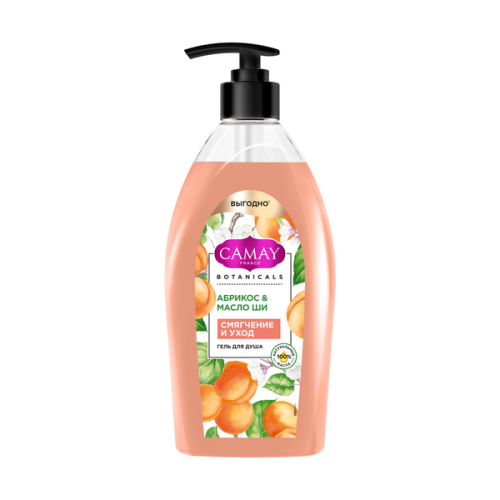 Гель для душа CAMAY 750мл Botanicals Абрикос и Масло Ши дозатор 1/4 Гель для душа CAMAY 750мл Botanicals Абрикос и Масло Ши дозатор 1/4