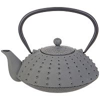 Чайник заварочный чугун 800мл Lefard ЭМАЛЬ СЕРЫЙ с ситом 734-1000