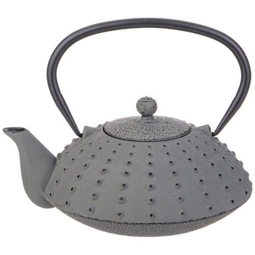 Чайник заварочный чугун 800мл Lefard ЭМАЛЬ СЕРЫЙ с ситом 734-1000