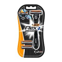 Станок для бритья BIC Hybrid Flex-3+2 сменные кассеты 1/2