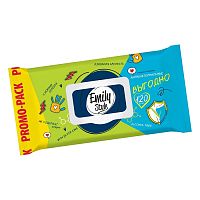 Салфетки влажные EMILY STYLE 120шт Антибактериальные Эконом с клапаном