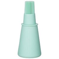 Кисточка силиконовая с ёмкостью-дозатором 12*5см Agness 923-141