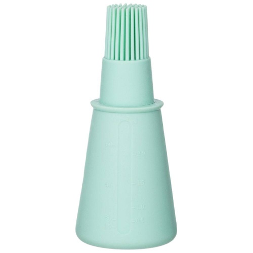 Кисточка силиконовая с ёмкостью-дозатором 12*5см Agness 923-141 Кисточка силиконовая с ёмкостью-дозатором 12*5см Agness 923-141