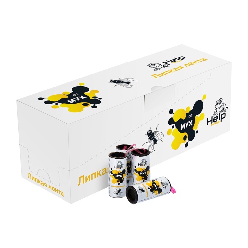Лента от мух HELP липкая 1/100
