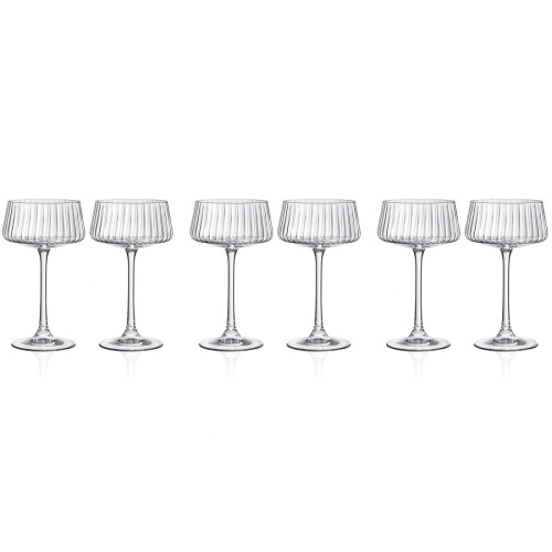 Набор бокалов для мартини 6шт 220мл XTRA OPTIC декорированные Crystalex 40862/47/220