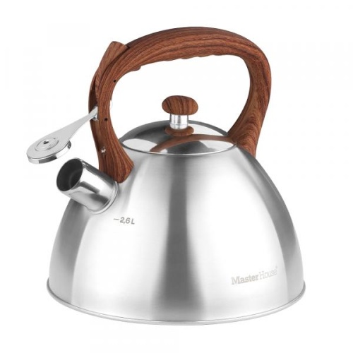Чайник нерж. сталь 2,6л Master House MARCO ДЕРЕВО автоподъем крышки индукция 75331