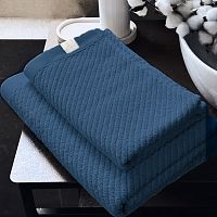 Полотенце махровое 70*140см GAMMA джинса рис. A79410 Fine Line