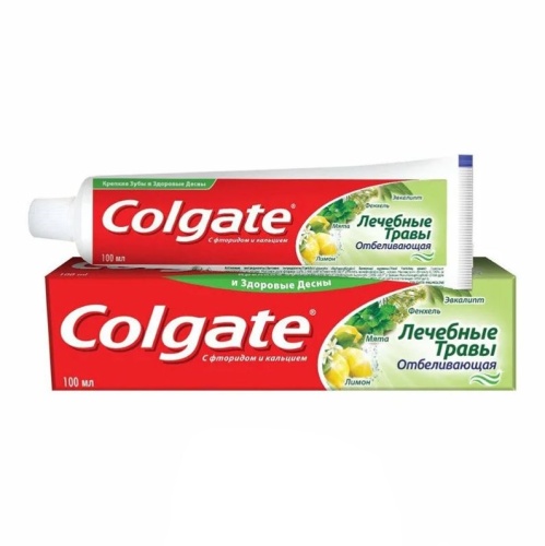 Зубная паста COLGATE 100мл Лечебные травы Отбеливающая 1/12