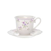 Чайная пара фарфор 250мл ЛЕТНИЕ ВОСПОМИНАНИЯ Home Queen 77254