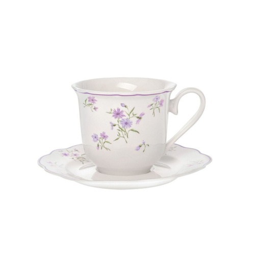 Чайная пара фарфор 250мл ЛЕТНИЕ ВОСПОМИНАНИЯ Home Queen 77254