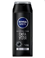 Шампунь для волос NIVEA 400мл MEN Сила угля 1/12