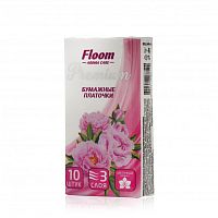 Платочки бумажные FLOOM 10шт 3сл цветочные 1/10
