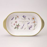 Блюдо-шубница керамика 28*17,5см FLOWER STORY Agness 358-2190