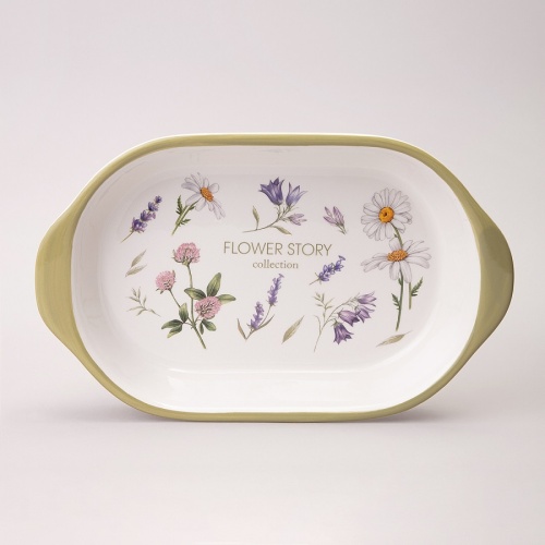 Блюдо-шубница керамика 28*17,5см FLOWER STORY Agness 358-2190 Блюдо-шубница керамика 28*17,5см FLOWER STORY Agness 358-2190