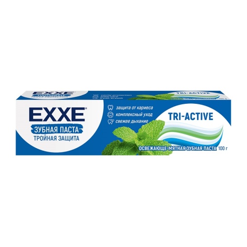 Зубная паста EXXE 100мл Тройная защита Tri-Active