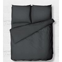 КПБ 1,5сп сатин 50*70см+70*70см однотонный СЕРЫЙ Хлопковый Рай