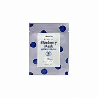Маска для лица LANSKIN 21г Тканевая Голубика 1/5
