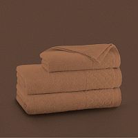 Полотенце махровое 70*140см MOKKO карамель рис. A79396 Fine Line