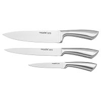Набор ножей 3пр КИОТО (для нарезки+поварской+универсальный) Appetite C129-G-3P
