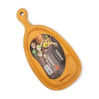 Доска разделочная бамбук 28*14см BAMBOO CURVE с ручкой Attribute ABX170