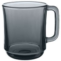 Кружка серое стекло 310мл BASILICO GREY Стекло Дымка 62510-12