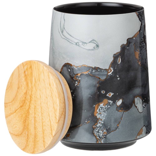 Банка для сыпучих фарфор 650мл 10,5*14см MOON ART черный Lefard 42-389 Банка для сыпучих фарфор 650мл 10,5*14см MOON ART черный Lefard 42-389
