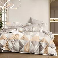 КПБ 2,0сп (простыня на резинке) сатин 50*70см+70*70см КАЦО Хлопковый Рай