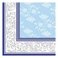 Салфетки бумажные FRESCO 20шт 33*33см 2сл Венеция (голубые) 1/20