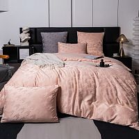 КПБ Евро сатин-жаккард 50*70см ГУСИНЫЕ ЛАПКИ Viva Home Textile