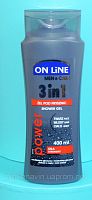 Гель для душа ON LINE 400мл MEN Power