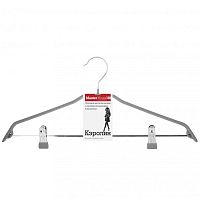 Вешалка-плечики 44см КЭРОЛИН металлическая (серый) Master House 60583