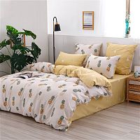 КПБ 1,5сп (простыня на резинке) сатин 50*70см YOUNG с одеялом Viva Home Textile