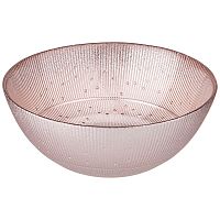 Салатник розовое стекло 15см GLAMOUR PINK Аксам 339-243
