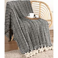 Плед 220*240см хлопок ETHNICS с помпонами SL Home 10611699