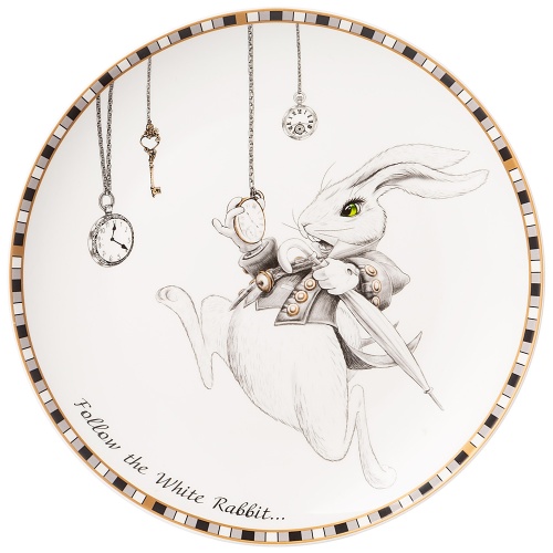 Тарелка десертная фарфор 20см WONDERLAND КРОЛИК Lefard 590-445