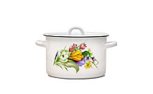 Кастрюля эмаль 3,0л Ассорти 01-1612/4