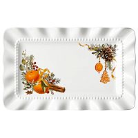 Блюдо из фарфора 30,5*18,5см МАНДАРИН прямоугольное Lefard 761-236